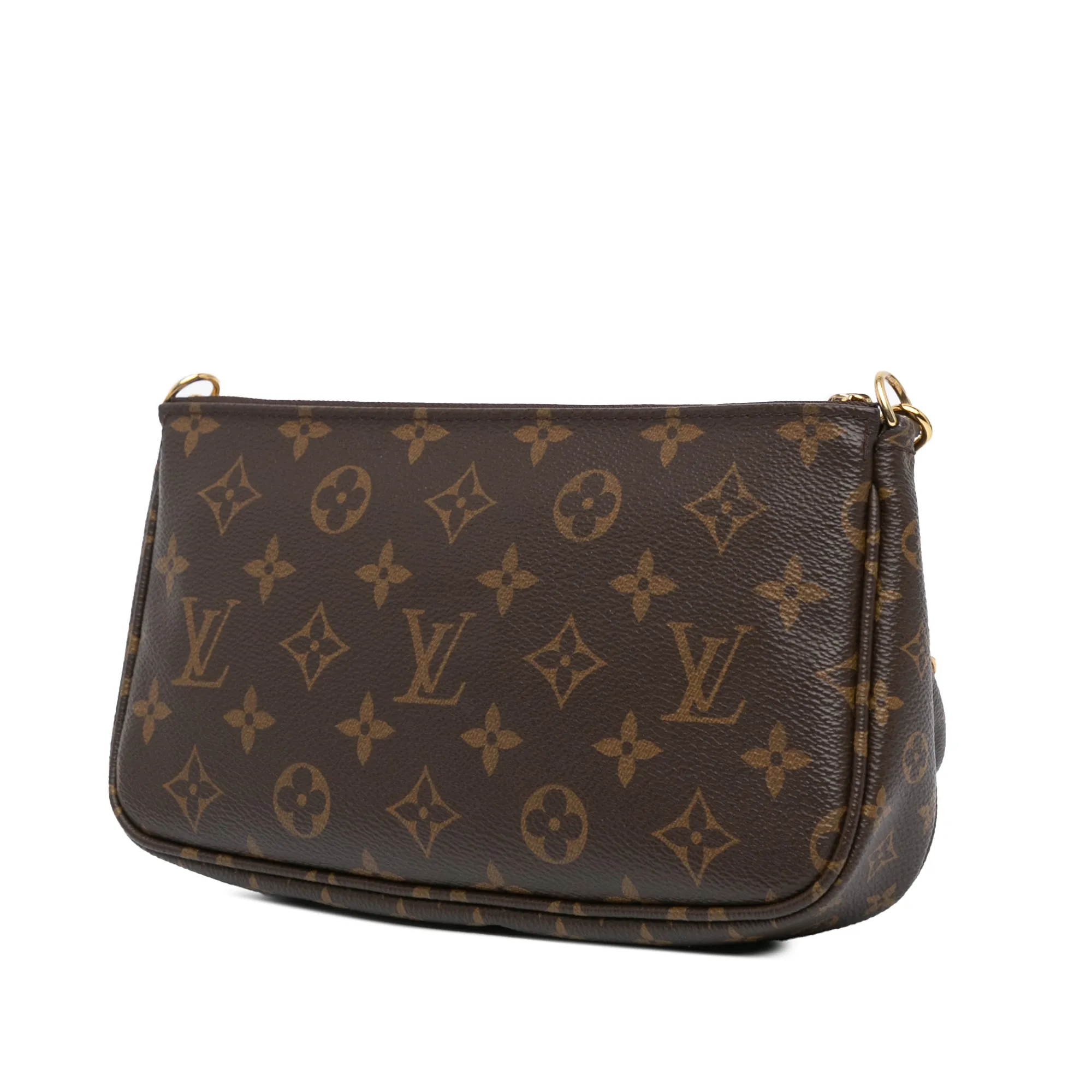 Brown Louis Vuitton Monogram Multi Pochette Accessoires Satchel