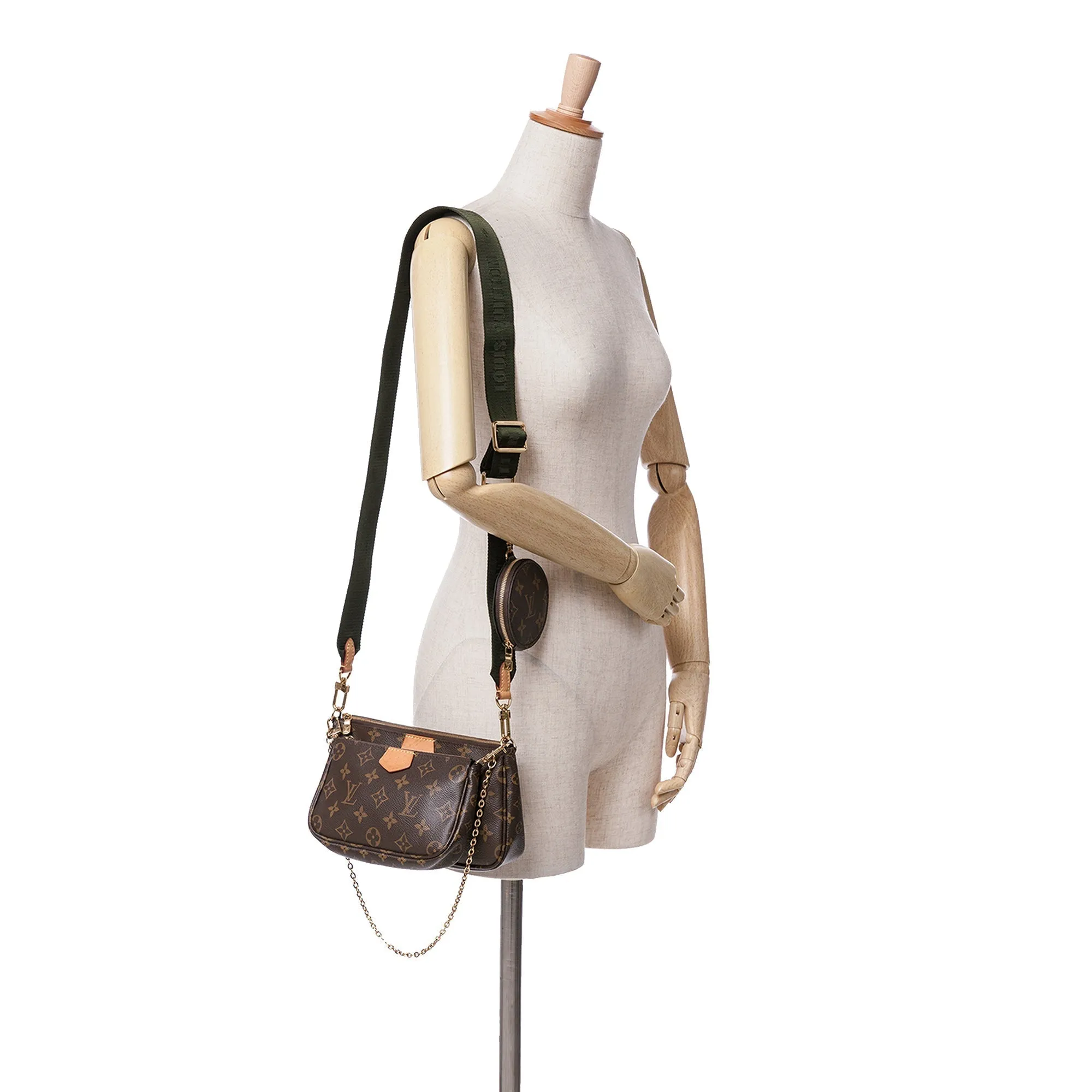 Brown Louis Vuitton Monogram Multi Pochette Accessoires Satchel