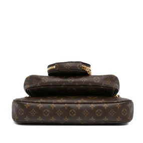 Brown Louis Vuitton Monogram Multi Pochette Accessoires Satchel