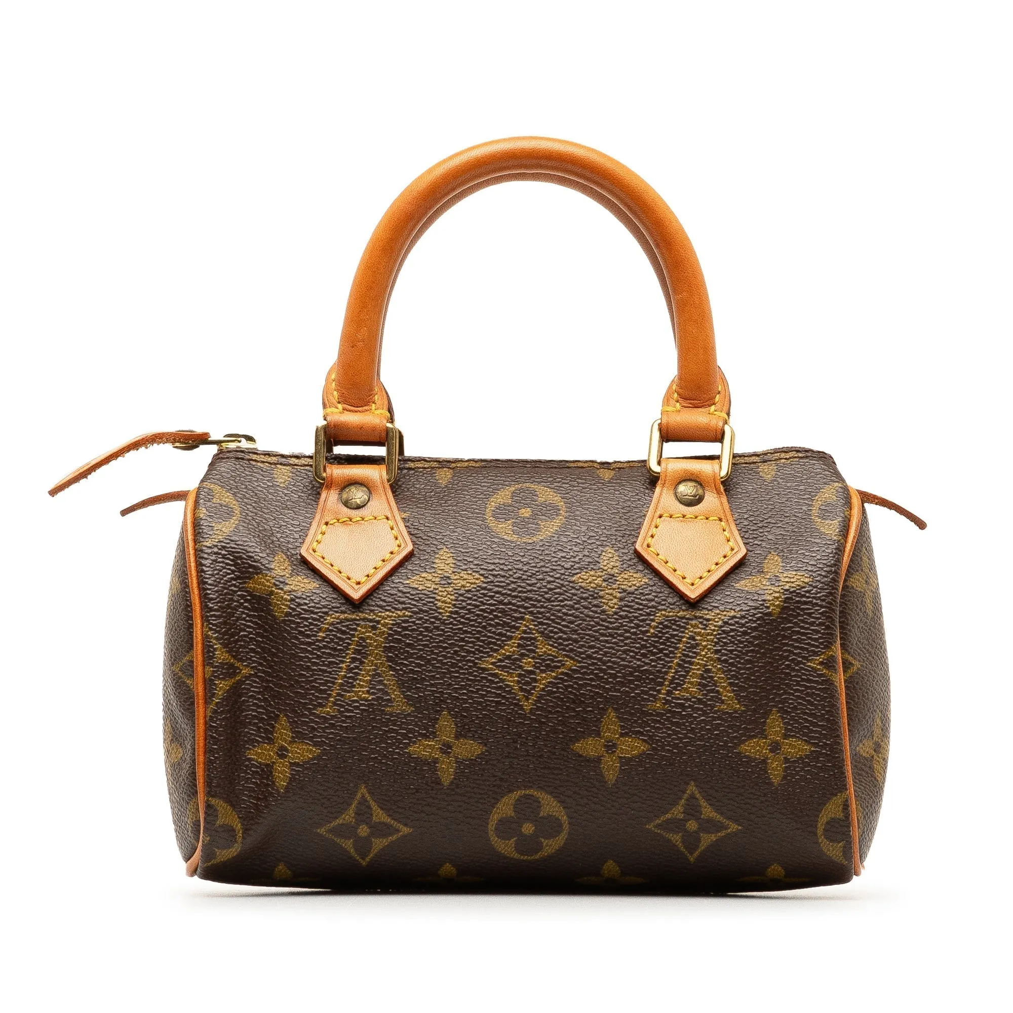 Brown Louis Vuitton Monogram Nano Speedy Bandouliere Satchel