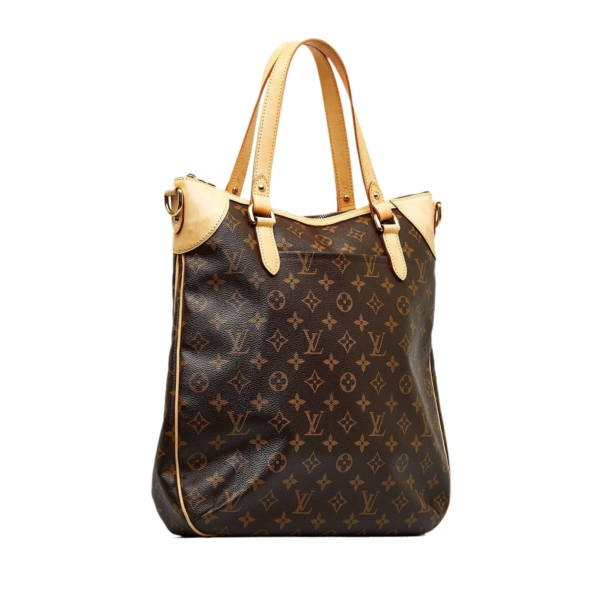 Brown Louis Vuitton Monogram Odeon GM Satchel