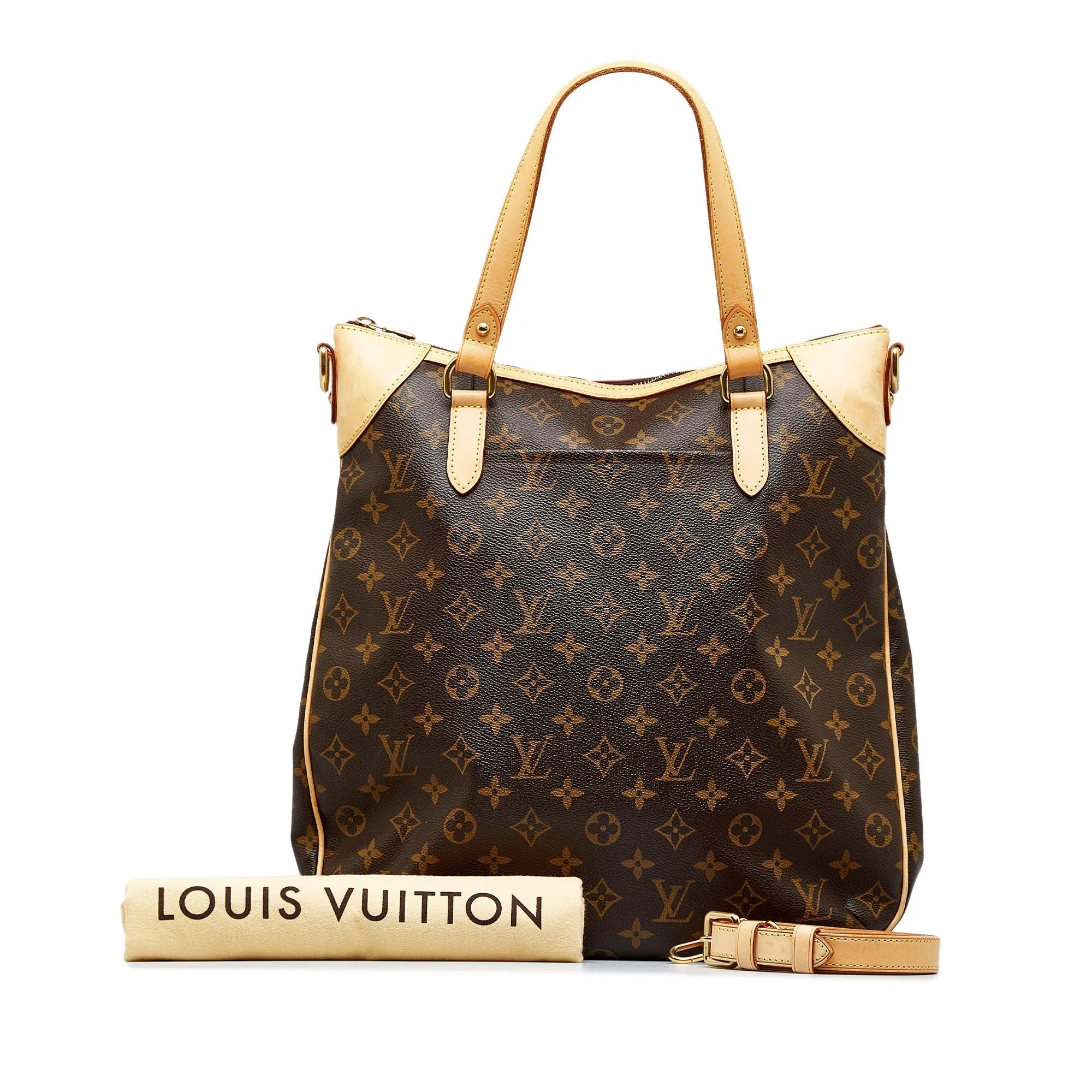 Brown Louis Vuitton Monogram Odeon GM Satchel