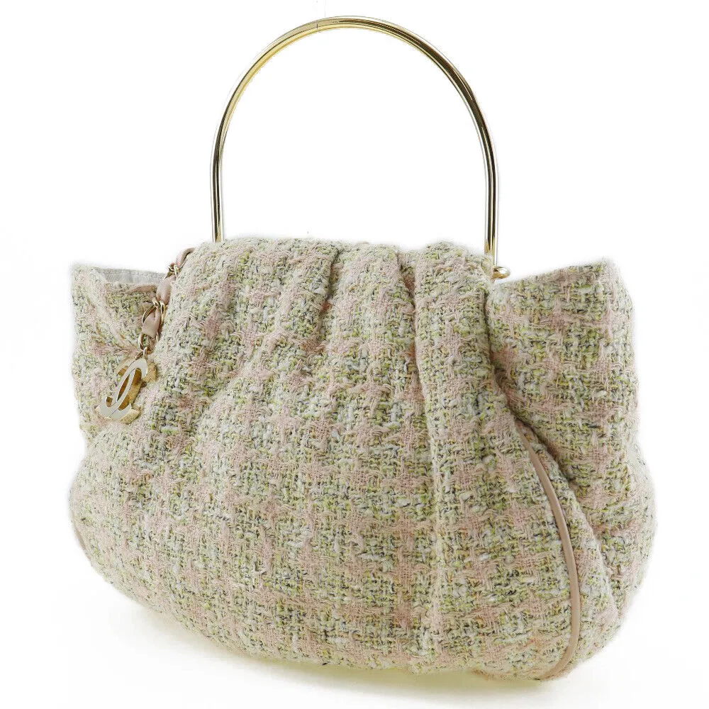 Chanel Coco Mark Handbag Metal Handle
