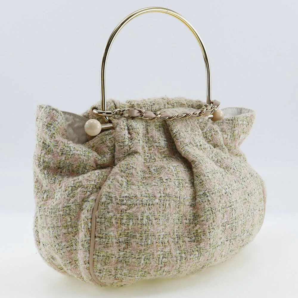 Chanel Coco Mark Handbag Metal Handle