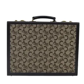 Céline Macadam Beige Canvas Briefcase Bag (Pre-Owned)