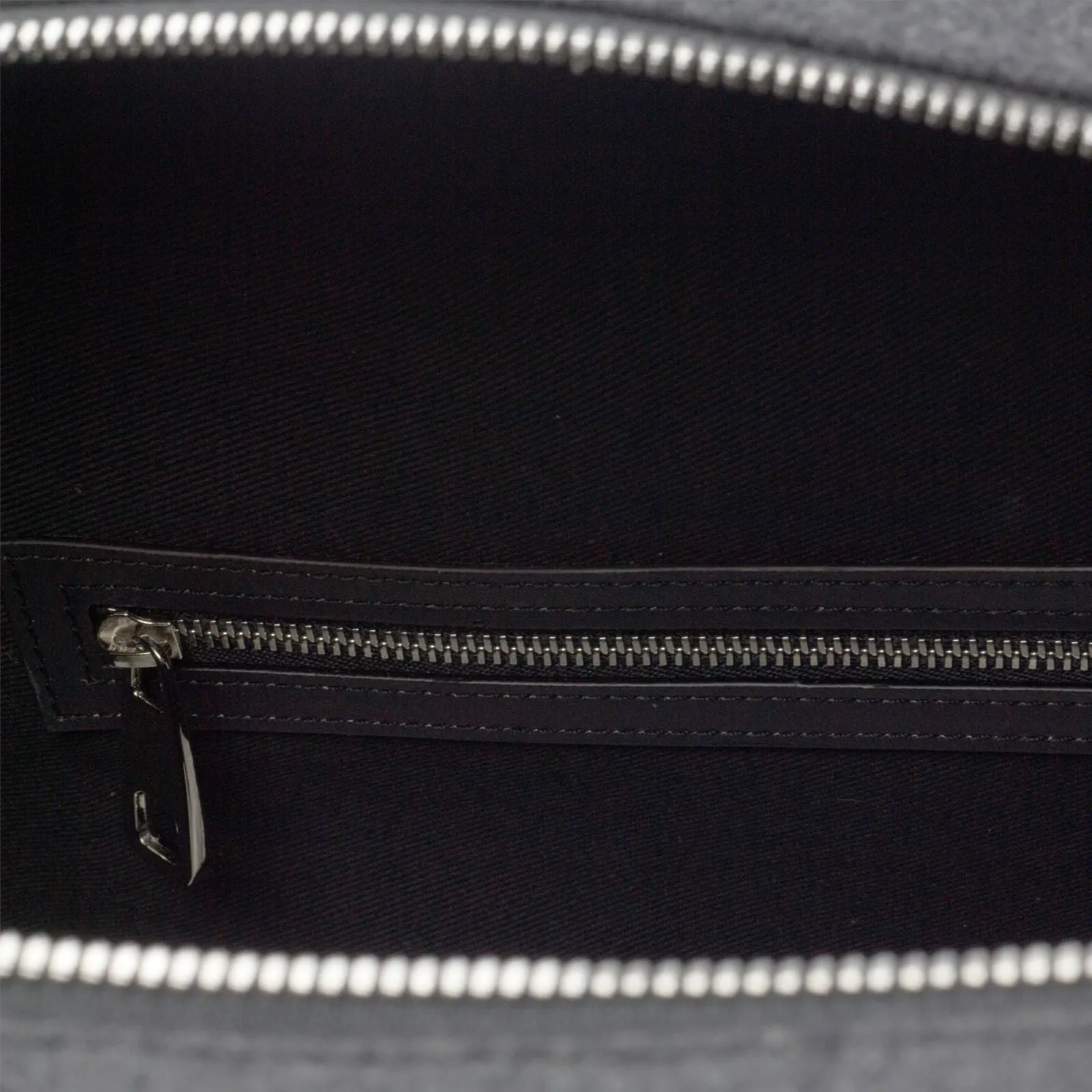 DapperFam Luxe Men's Travel Tote in Flannel Dark Grey Flannel