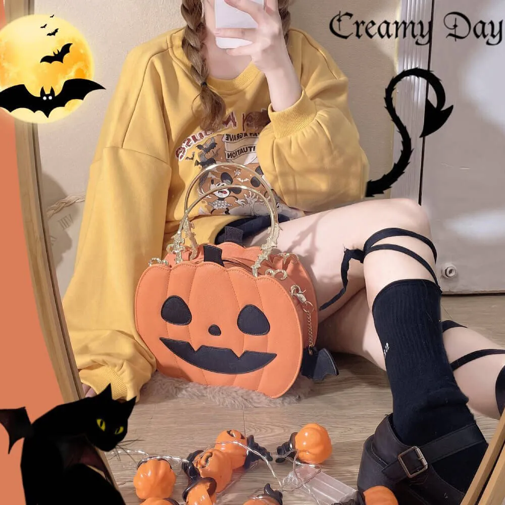 Halloween Smile Pumpkin Handbag