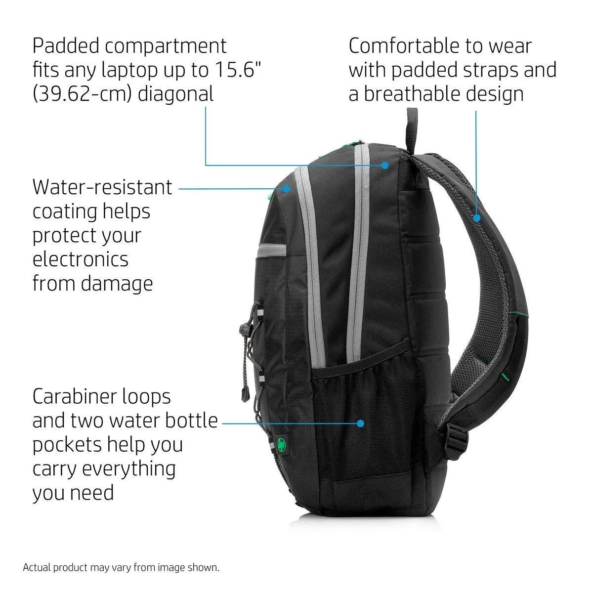 HP Active 15.6-inch Laptop Backpack (Black)