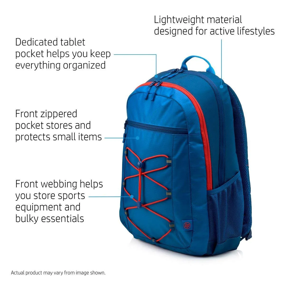 HP Active 15.6-inch Laptop Backpack (Blue/Red)