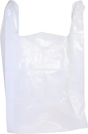Industrial White T-Shirt Bags by JAK