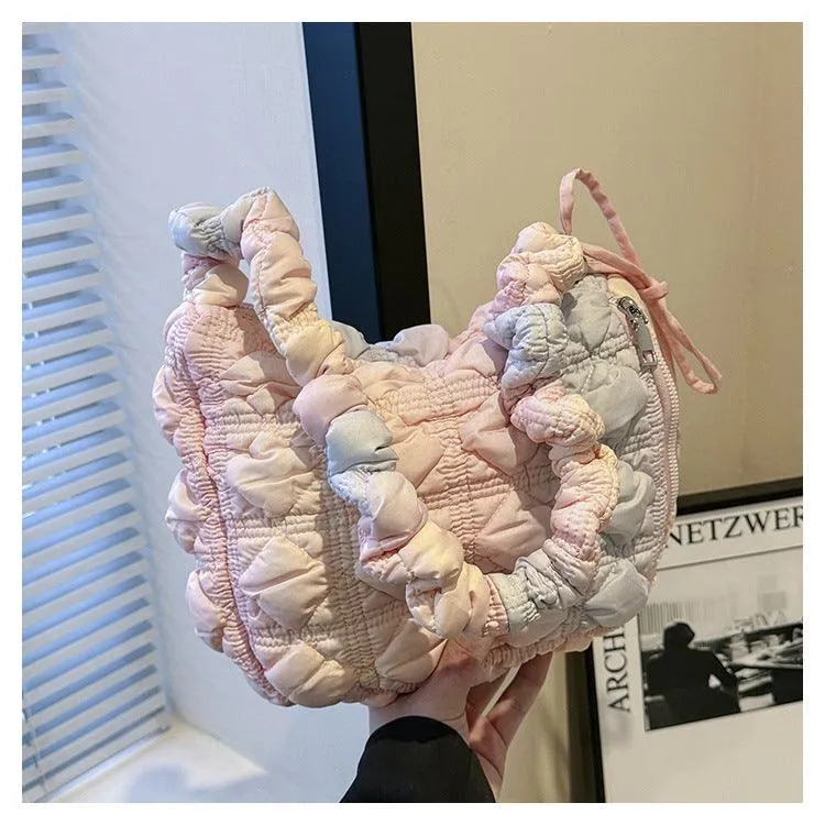 Ladies Gradient Cloud Bag Puffer Looking Handbag SKAB016