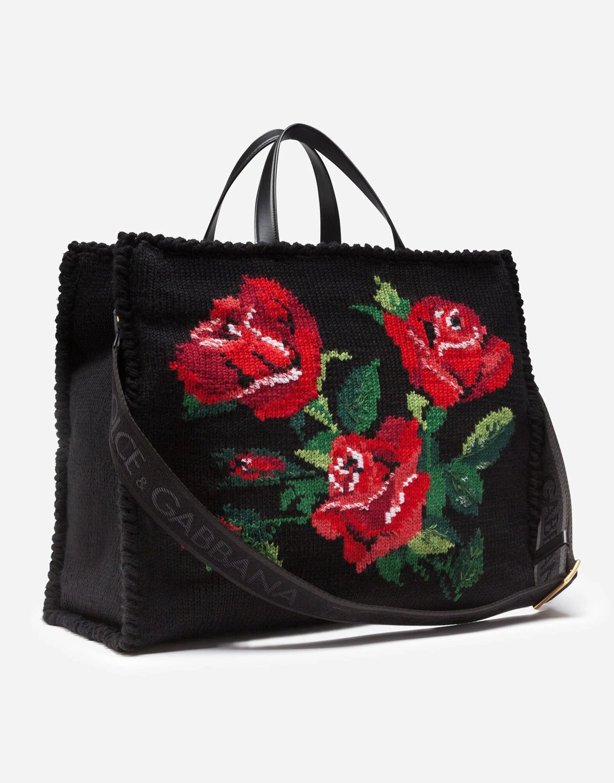 Large Beatrice Tote With Embroidered Roses
