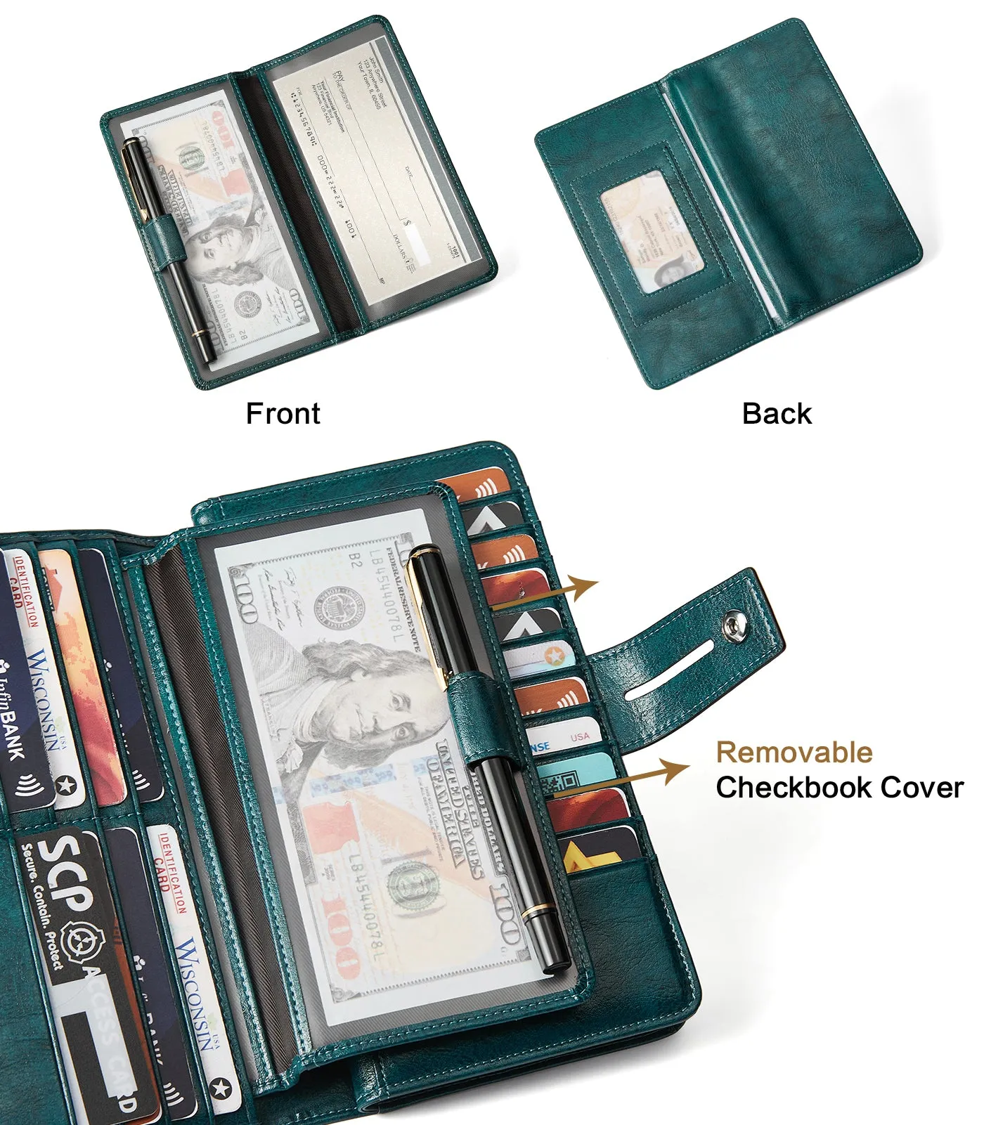 Lnna Checkbook Wallet Cash Clutch Purses —— Superstar