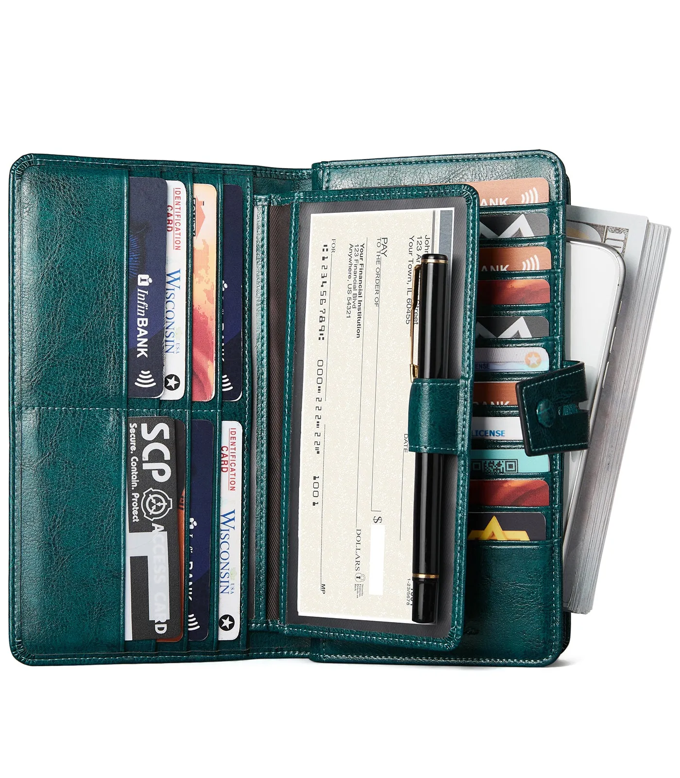 Lnna Checkbook Wallet Cash Clutch Purses —— Superstar