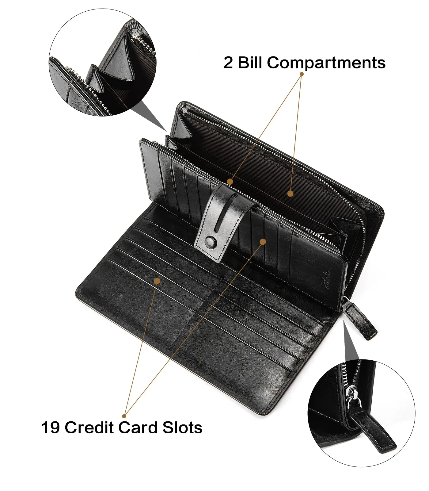 Lnna Checkbook Wallet Cash Clutch Purses —— Superstar