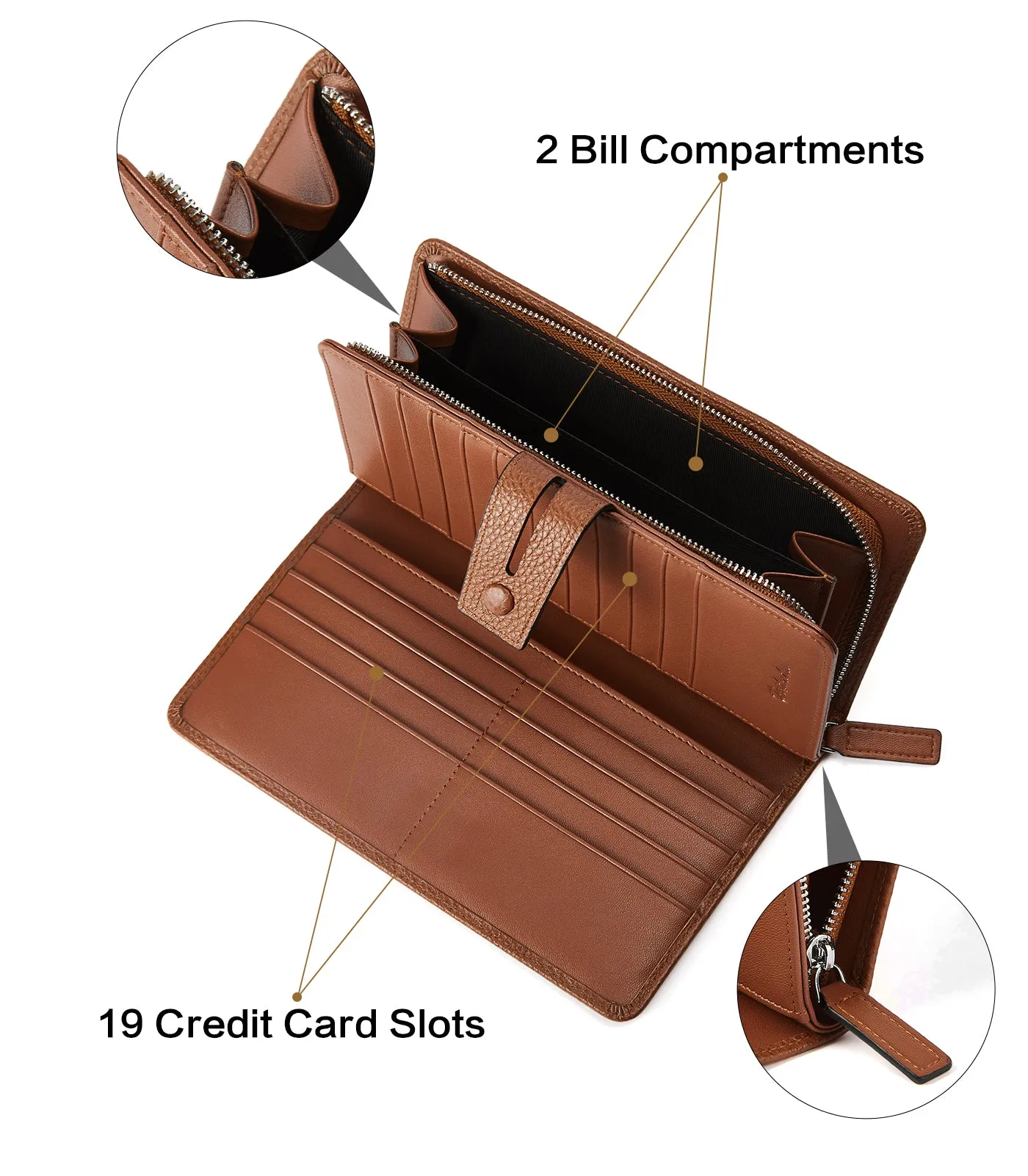 Lnna Checkbook Wallet Cash Clutch Purses —— Superstar