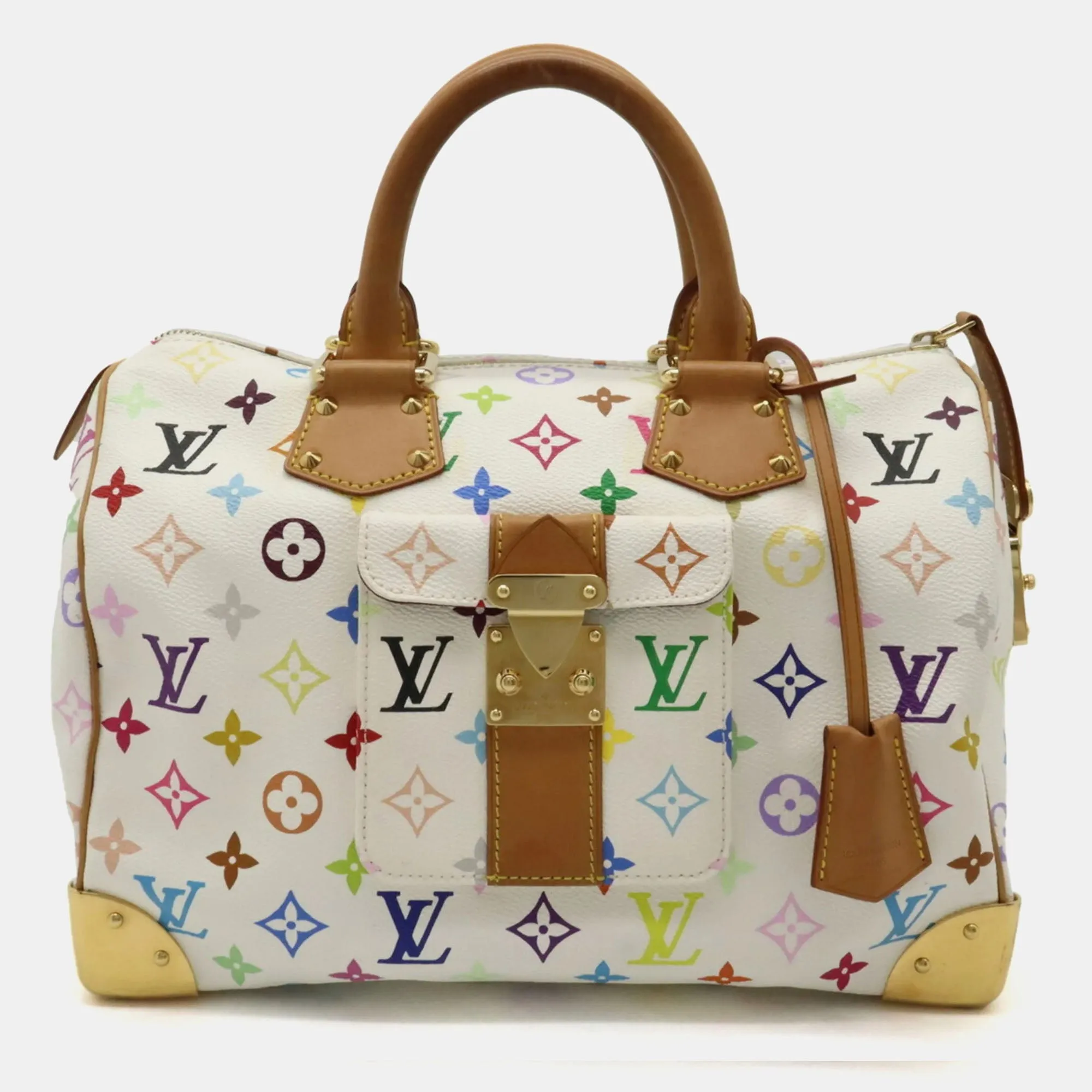 Multicolor Monogram Canvas Speedy 30 Satchel