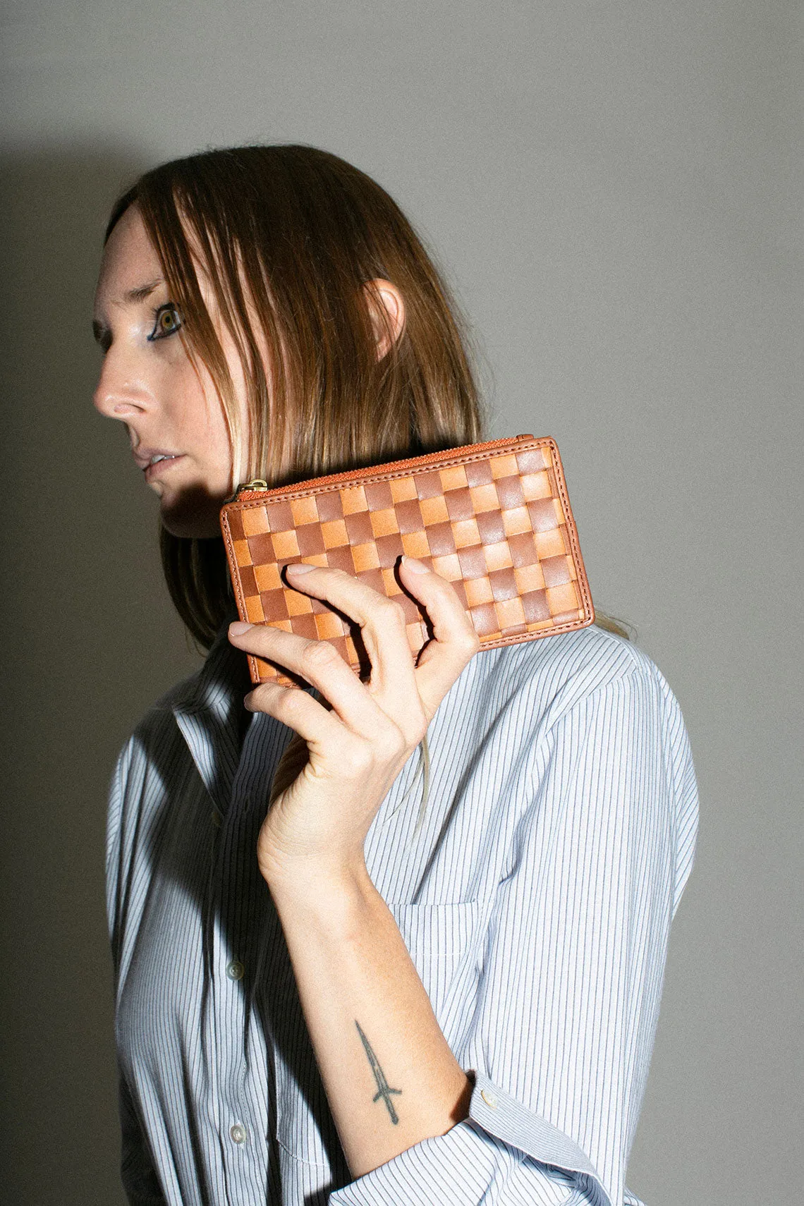 Odin Check Woven Wallet