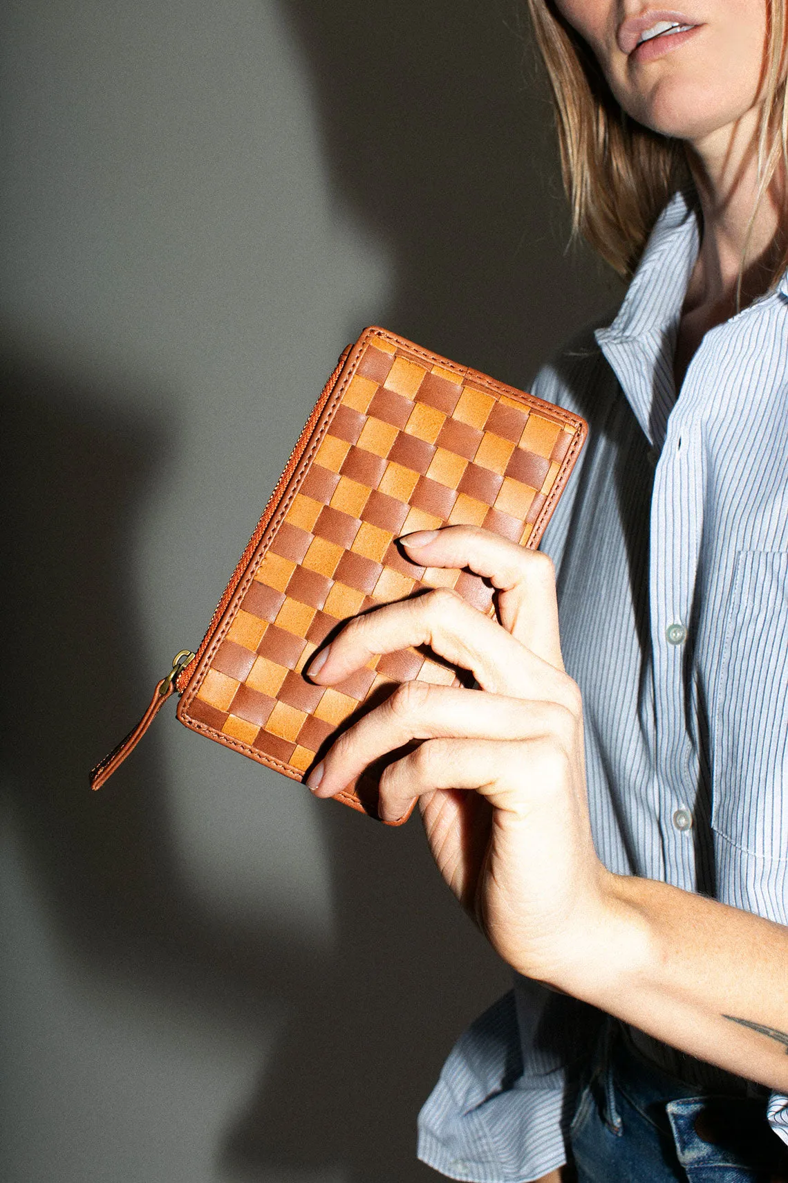 Odin Check Woven Wallet