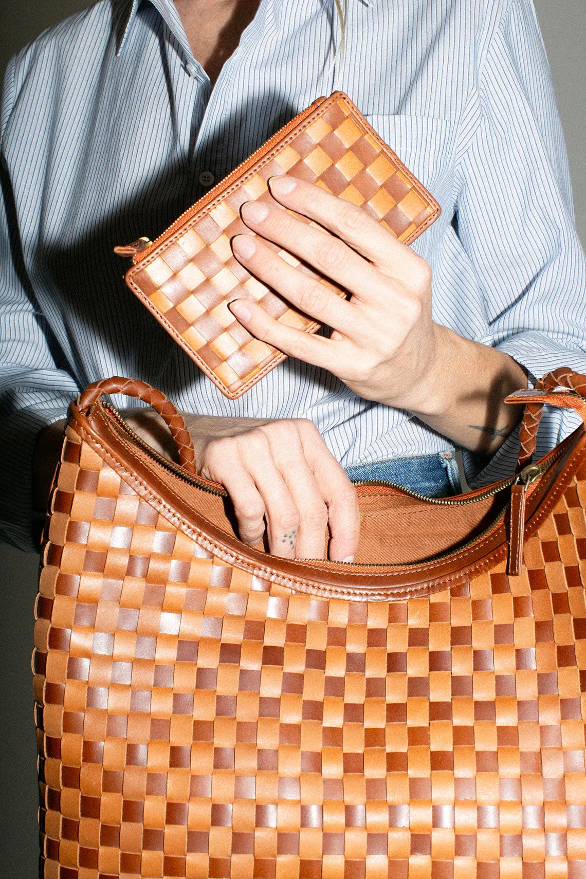 Odin Check Woven Wallet