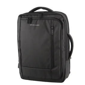 Pierre Cardin 15" Laptop Briefcase Backpack with USB Port (Black)