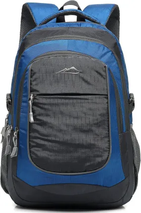 ProEtrade Backpack Bookbag for College Sturdy Travel Business Hiking Fit Laptop Up to 15.6 Inch Multi Compartment Gifts for Men Women Night Light Reflective (Blue)
