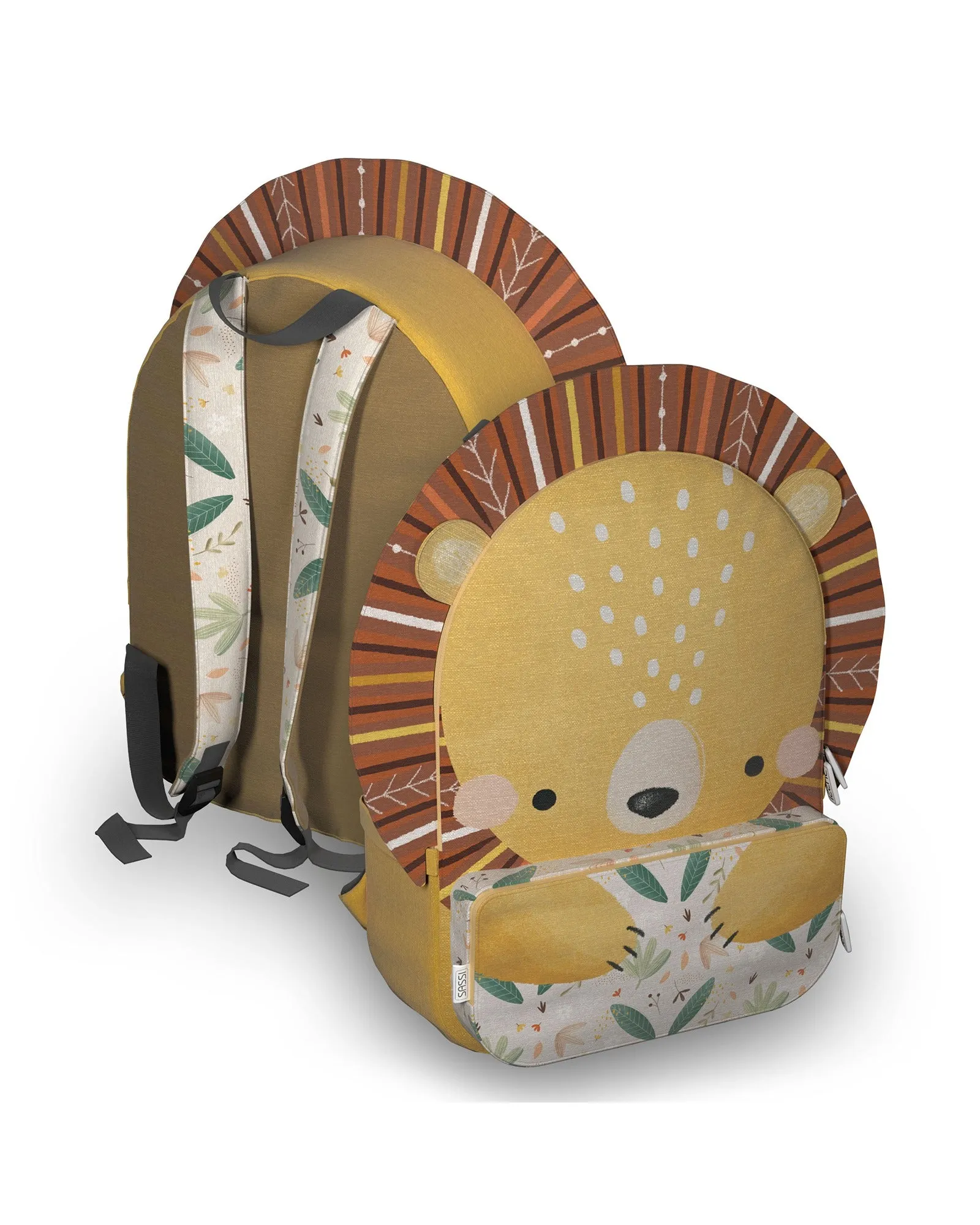 Sassi A4 Junior Cotton Backpack Chompy The Lion