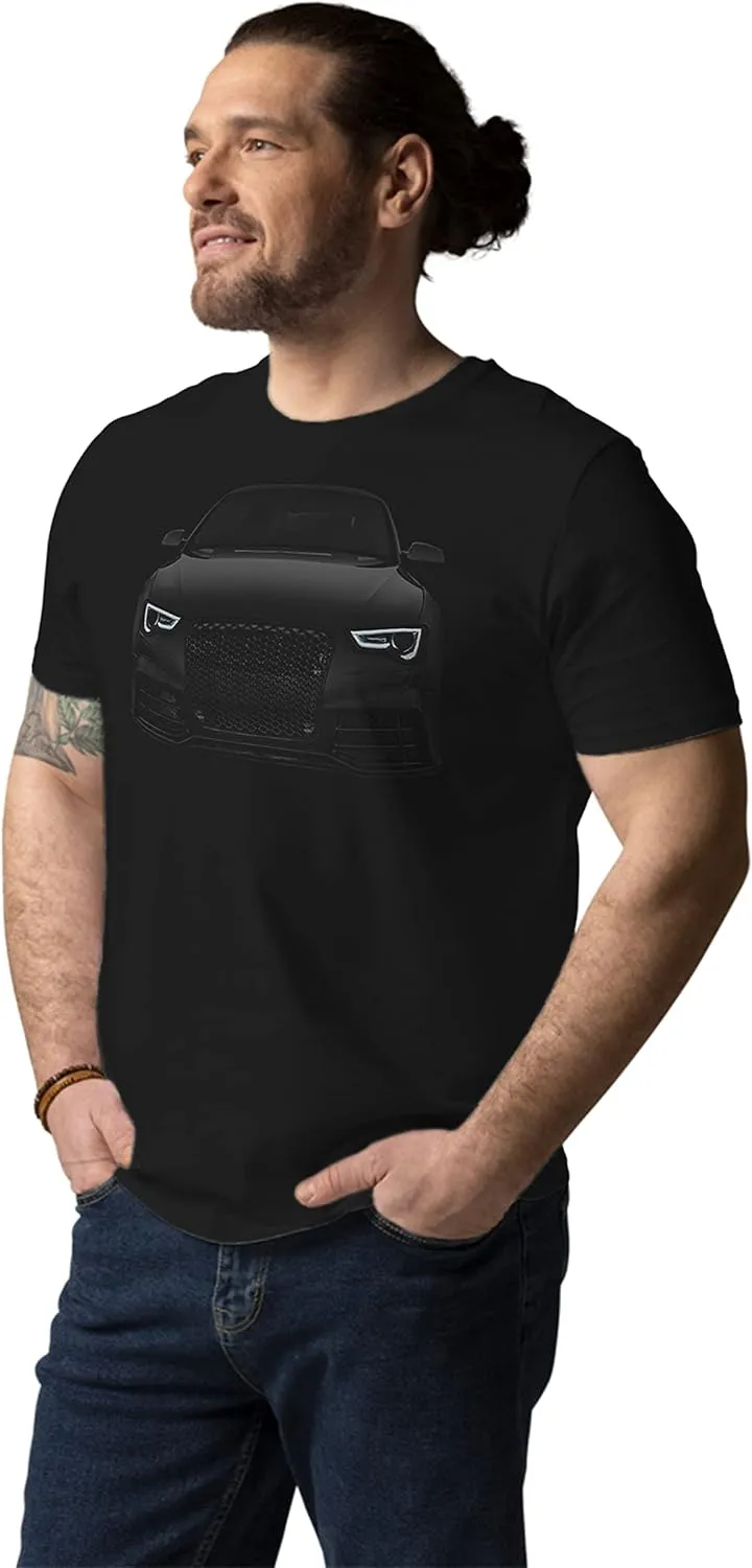 Sleek German Coupe RS5 Performance Car Graphic Tee 100% Cotton