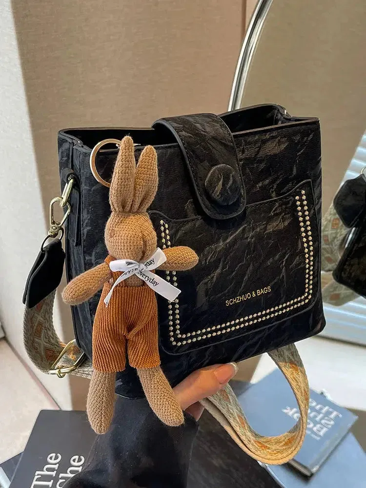 Vvsha Bunny Keychain Stylish Handbag